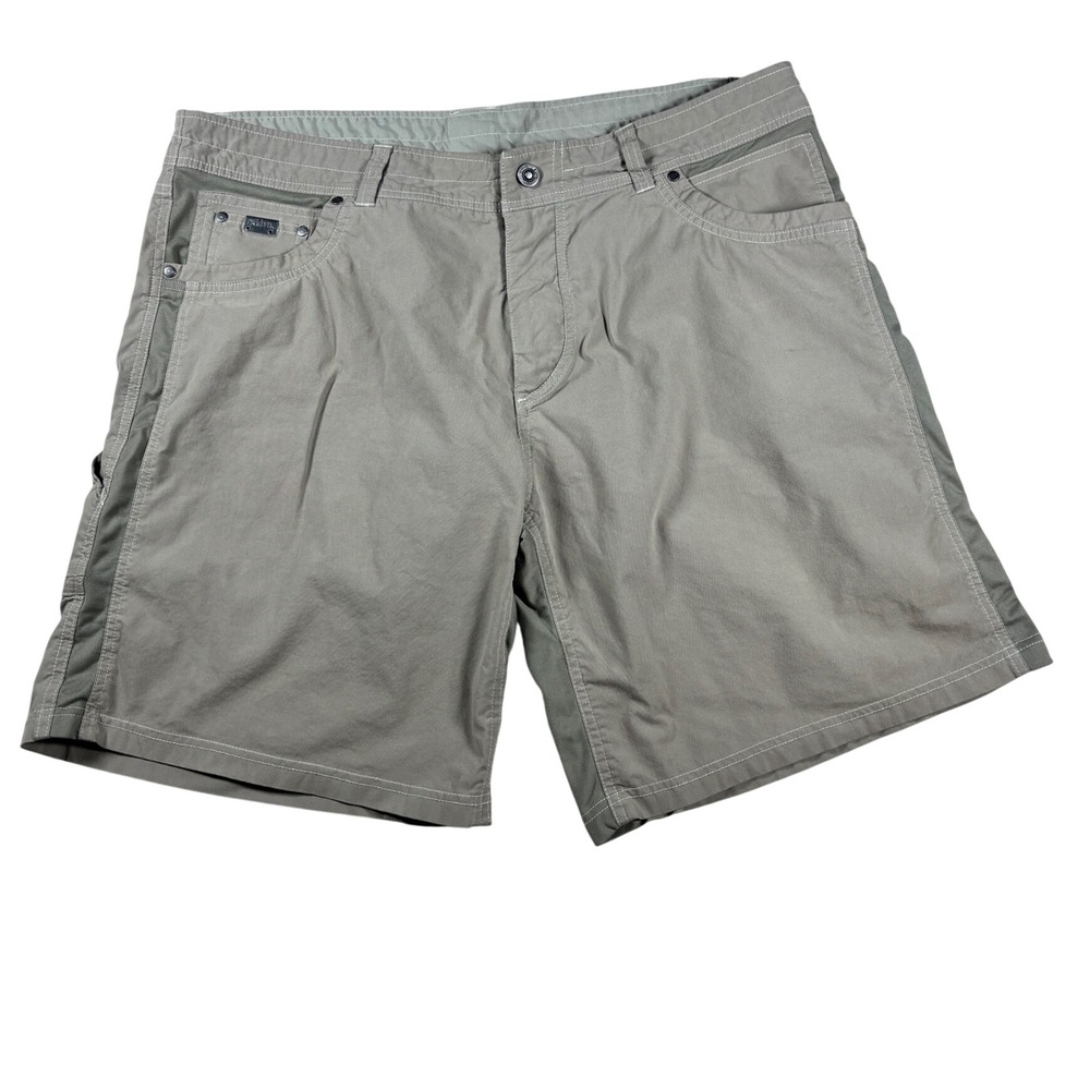 Kuhl Mens Radikl Shorts Size 40 Light Gray Hiking Outdoor Performance 5086S